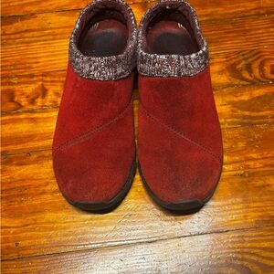 Vionic Red Suede Slip-On Shoes